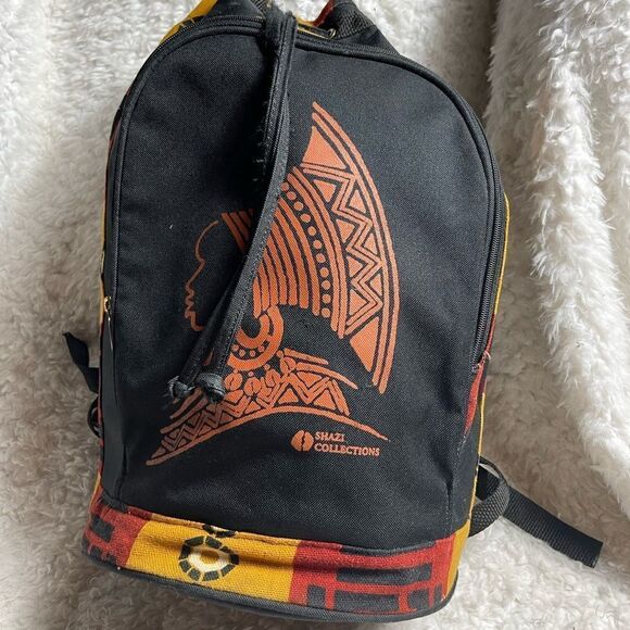 Shazi Collection Ethnic Hobo Bucket Canvas Backpack Bag Extra Large drawstring . - Picture 2 of 13